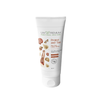 Uw premium védő és barnulást segítő naptej spf50 150 ml