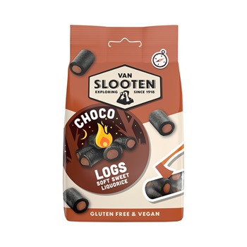 Van Slooten gluténmentes és vegán liquorice rúd choco 100 g