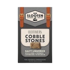 Van Slooten gluténmentes és vegán sós medvecukor oldtimers cobble stone 235 g