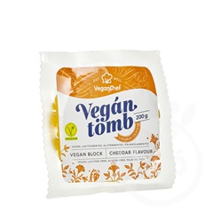 Veganchef vegán tömb cheddar ízű 200 g