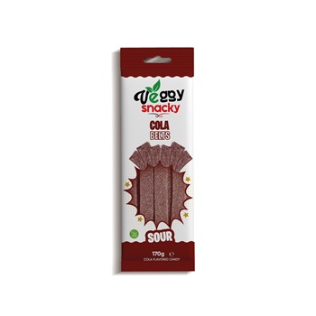 Veggy gumicukor cola sour belts 170 g