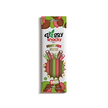 Veggy gumicukor fruit mix sour sticks 170 g