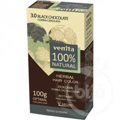 Venita 100% natural gyógynövényes hajfesték 3.0 fekete csokoládé 100 g