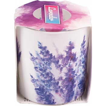 Verona illatmécses üvegpohárban levendula 1db