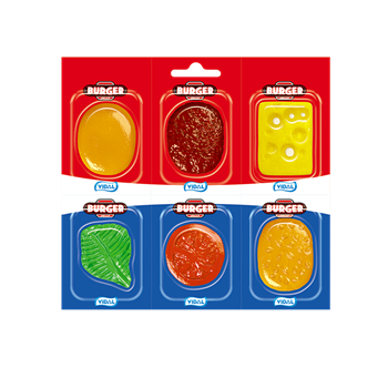 Vidal gumicukor hamburger zselé 66 g