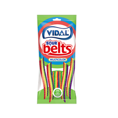 Vidal gumicukor sour rainbow belts 90 g