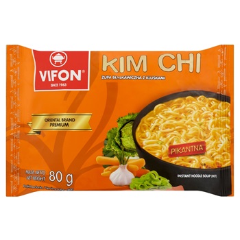 Vifon kim chi koreai instant tésztás leves (csípős) 80 g