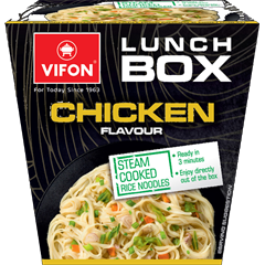 Vifon lunch box csirke ízesítésű instant rizstészta étel dobozban 85 g