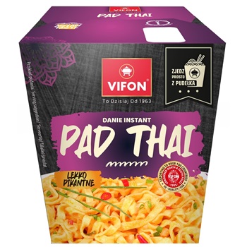 Vifon lunch box pad thai instant búzatésztás étel dobozban (enyhén csípős) 85 g