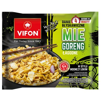 Vifon mie goreng indonéz instant búzatésztás étel 90 g