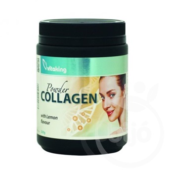 Vitaking collagen powder lemon citromos ízű kollagén por 330 g