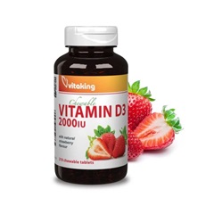 Vitaking d3 vitamin 2000ne epres rágótabletta 210 db