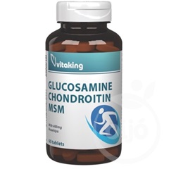 Vitaking msm, glükozamin, kondroitin és csipkebogyó tartalmú étrend-kiegészítő tabletta 60 db