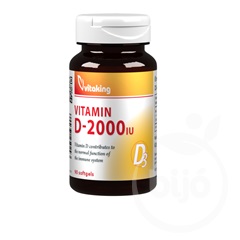 Vitaking vitamin d-2000 iu lágyzselatin kapszula 90 db
