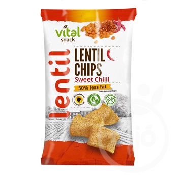 Vital lencse chips édes chili 65 g
