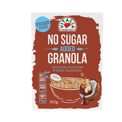 Vitalia granola no added sugar dark chocolate coconut hazelnut 300 g