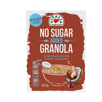 Vitalia granola no added sugar dark chocolate coconut hazelnut 300 g