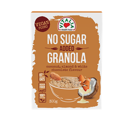 Vitalia granola without added sugar white chocolate coconut almond 300 g