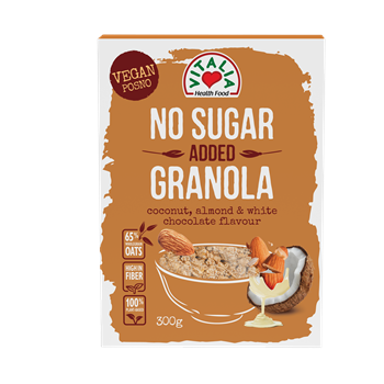 Vitalia granola without added sugar white chocolate coconut almond 300 g