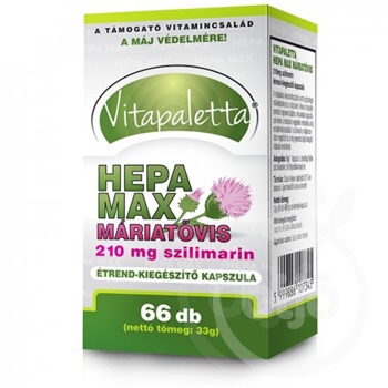 Vitapaletta hepa max máriatövis kapszula 210 mg szilimarin 66 db