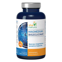 Viva natura magnézium-biszglicinát vegetáriánus étrend-kiegészítő kapszula 90 db