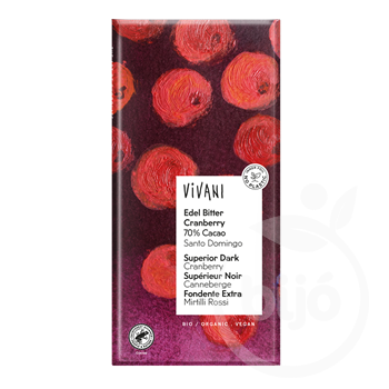 Vivani bio étcsokoládé vörösáfonyás 100 g