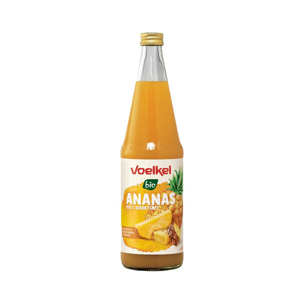 Voelkel bio ananászlé direkt préselt 700 ml - Webáruház - bijo.hu