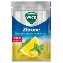 Wick citromos és mentolos torokcukorka cukormentes 72 g