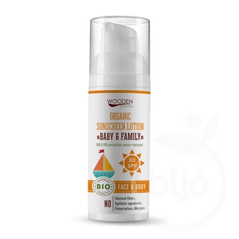 Wooden Spoon bio naptej és testápoló spf 30 50 ml