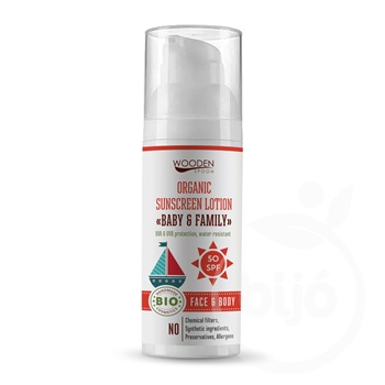 Wooden Spoon bio naptej és testápoló spf 50 50 ml