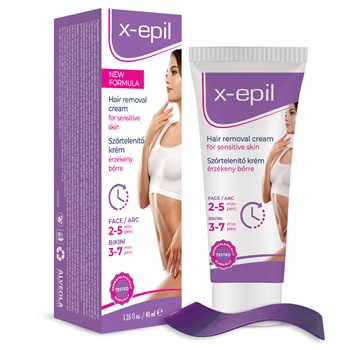 X-Epil szőrtelenítő krém arcra,bikini vonalra 40 ml