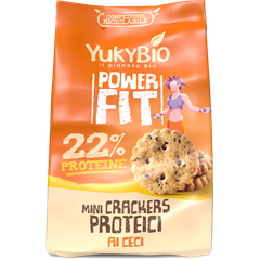Yukybio bio powerfit mini kréker fehérjével,csicseriborsóval 150 g
