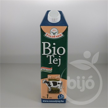 Zöldfarm bio tej 1.5 % uht /tartós/ 1000 ml