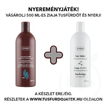Ziaja kakaóvaj krémtusfürdő 500 ml+1 db ajándék kecsketejes tusfürdő 500 ml