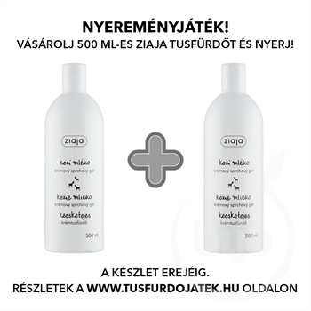 Ziaja kecsketejes tusfürdő 500 ml+1 db ajándék kecsketejes tusfürdő 500 ml