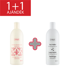 Ziaja krémtusfürdő kasmír kivonattal 500 ml+1 db ajándék kecsketejes tusfürdő 500 ml
