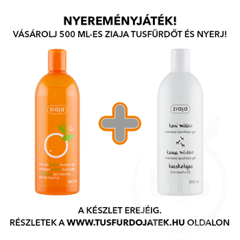 Ziaja narancsvaj krémtusfürdő 500 ml+1 db ajándék kecsketejes tusfürdő 500 ml