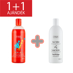 Ziaja rágógumi tusfürdő 500 ml+1 db ajándék kecsketejes tusfürdő 500 ml
