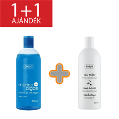 Ziaja tengeri algás tusfürdő 500ml+1 db ajándék kecsketejes tusfürdő 500 ml
