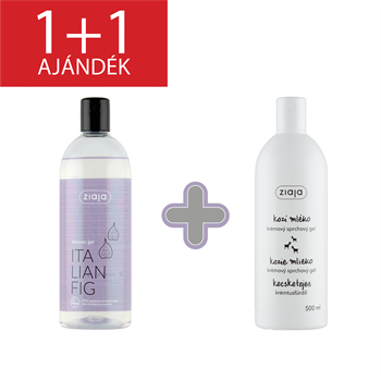 Ziaja tusfürdő olasz füge kivonattal 500 ml+1 db ajándék kecsketejes tusfürdő 500 ml