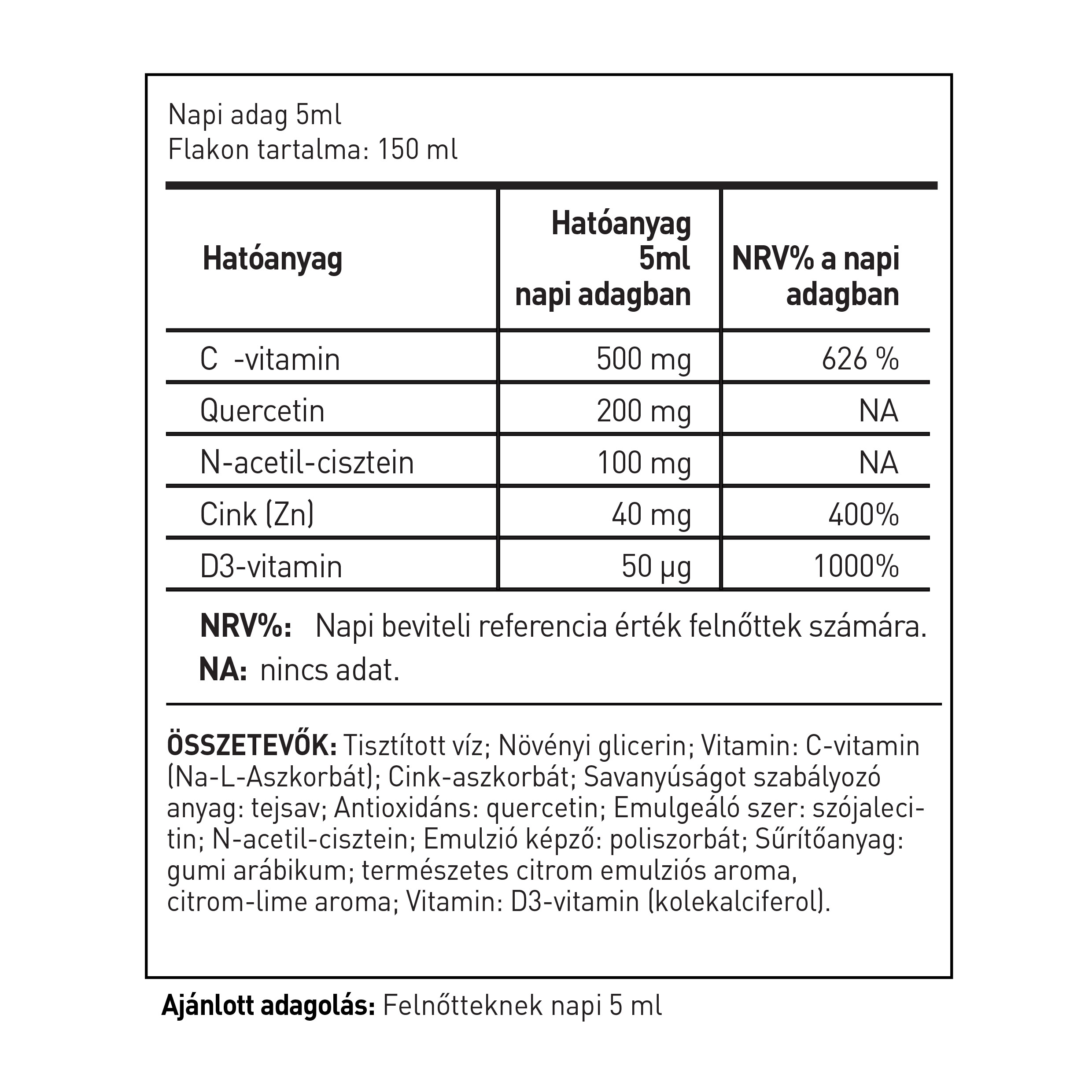 immunpro liposzómás emulzió (150 ml)