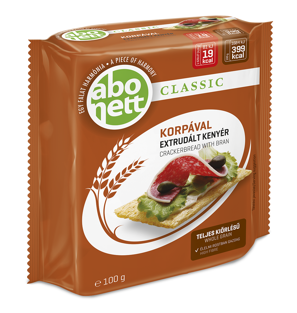 Abonett chlebíčky s pšeničnými otrubami 100 g