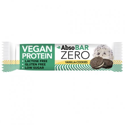 Absorice AbsoBAR ZERO vanilkový keks vegánska proteínová tyčinka 40 g