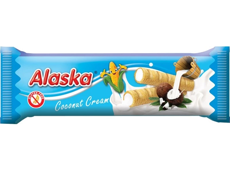 Alaska kukuričné trubičky s kokosovým krémom 18 g