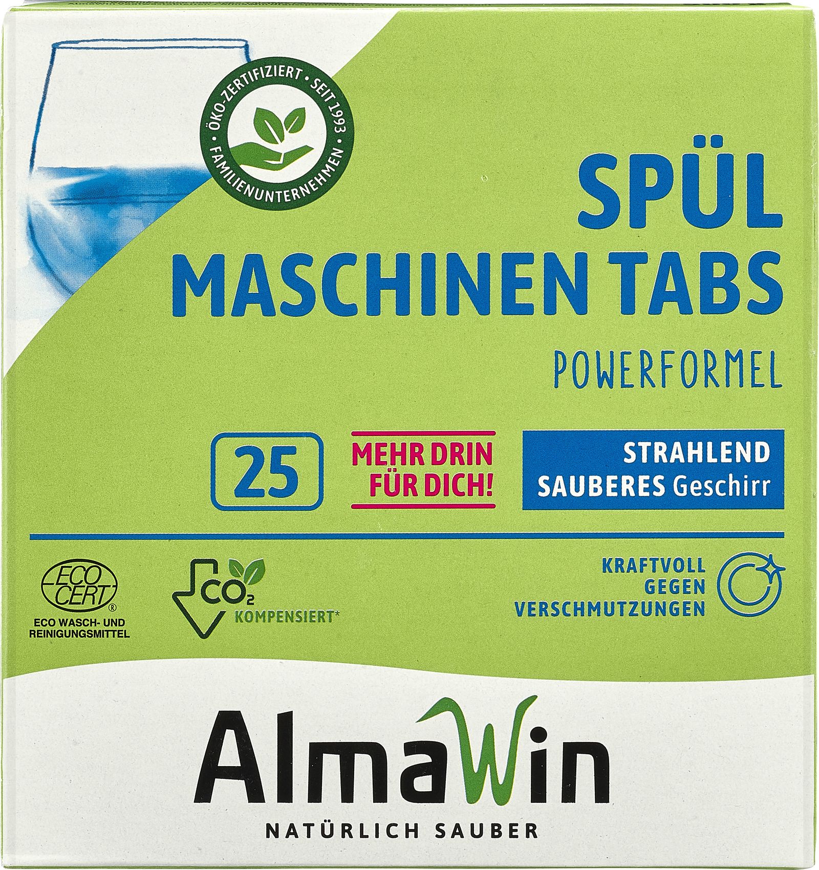Almawin bio tablety do umývačky riadu 25 ks