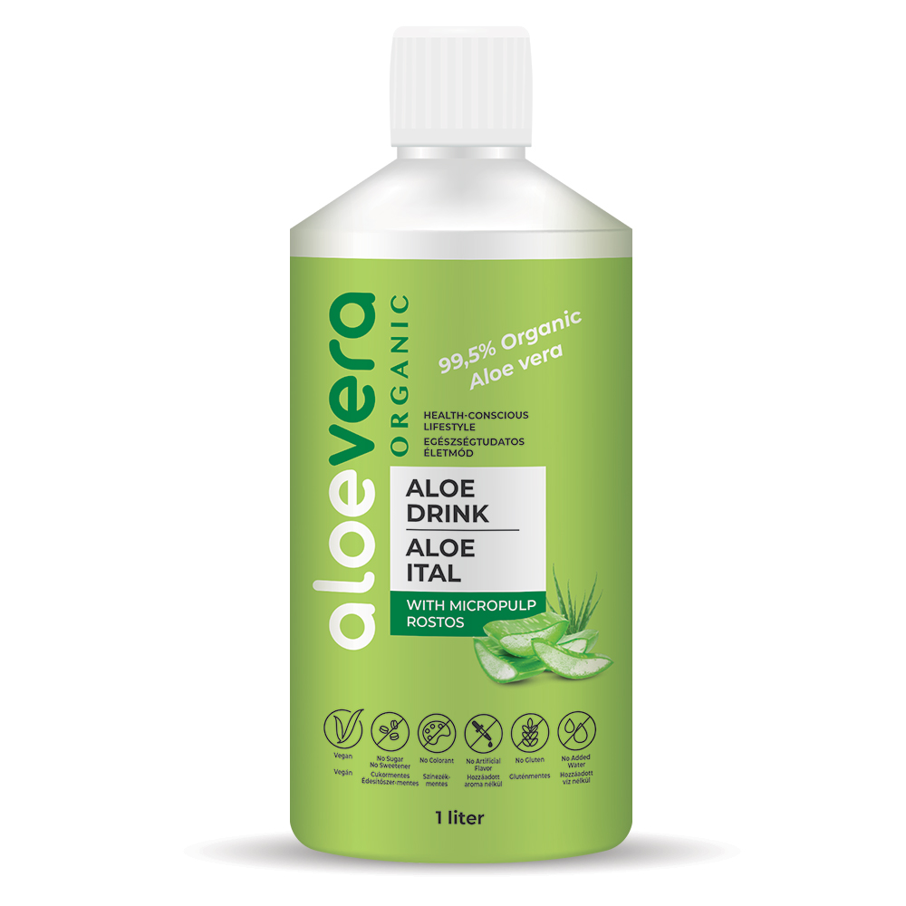 Aloe Vera Organic organický prémiový aloe vera nápoj s vlákninou 1000 ml
