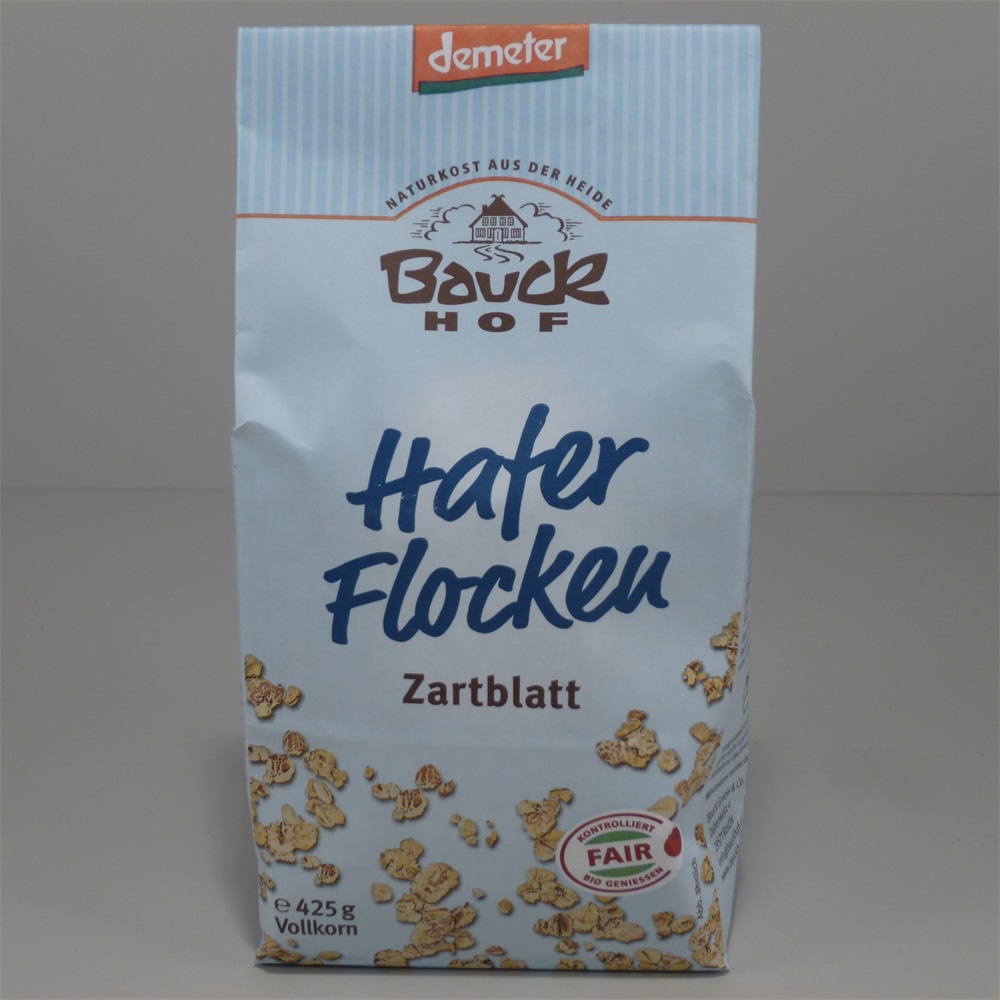 Bauck Hof bio ovsené vločky jemné 425 g