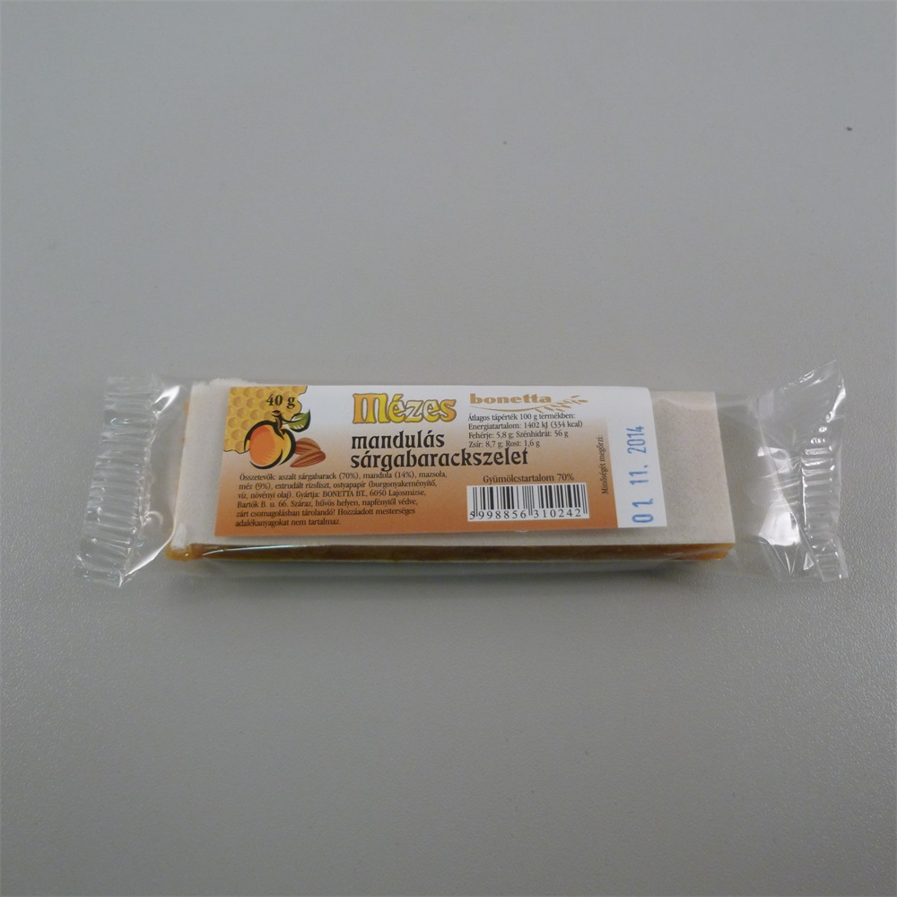 Bonetta medový mandľový marhuľový plátok 40 g