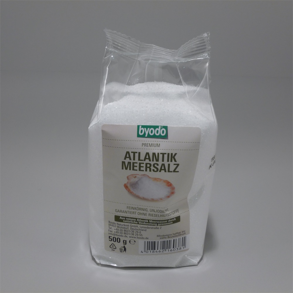 Byodo bio atlantická morská soľ mletá 500 g