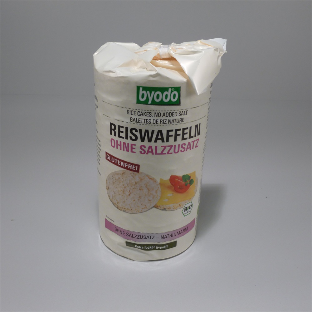 Byodo bio bezlepkové ryžové chrumky prírodné bez soli 100 g